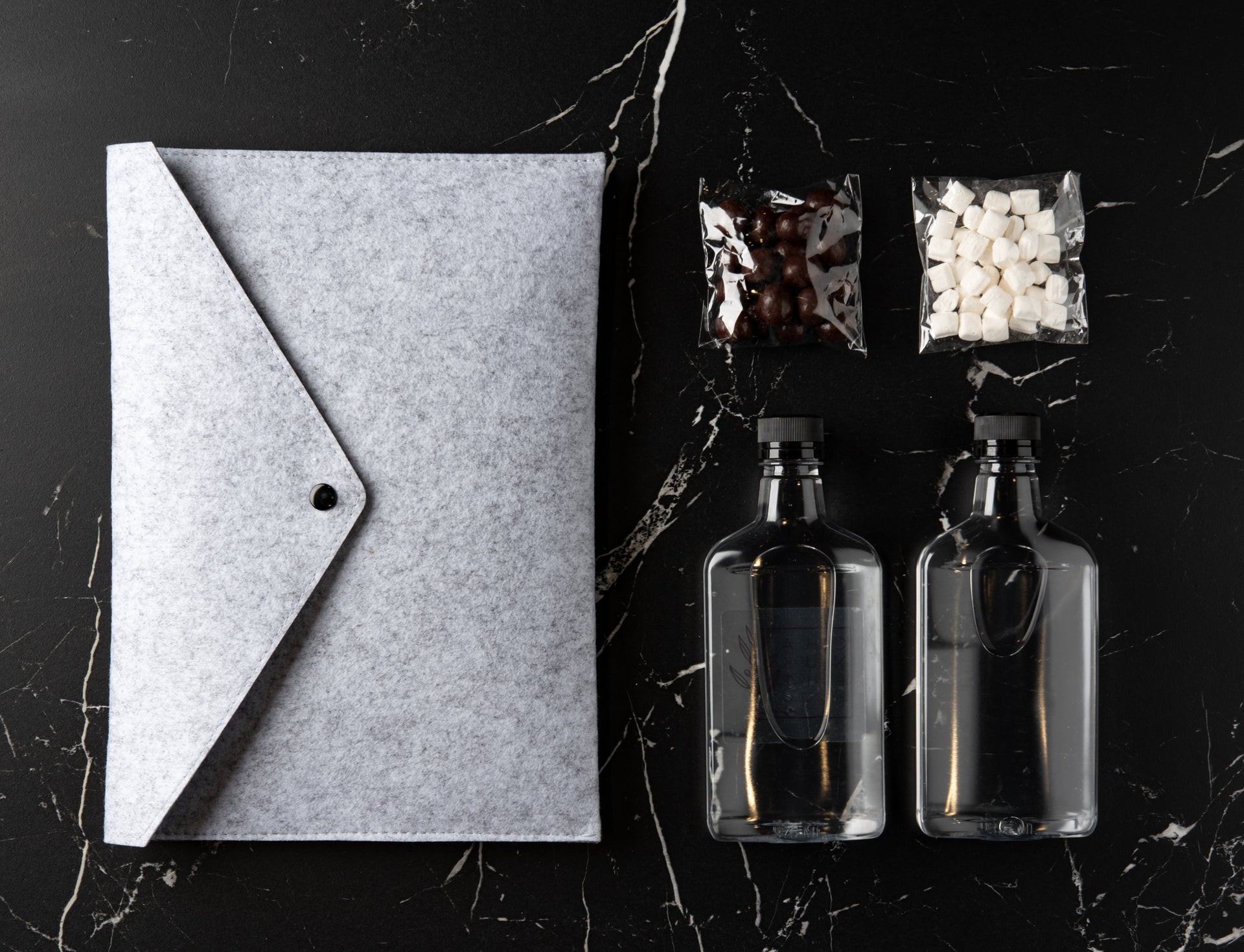 Grey felt Hostess Pouches