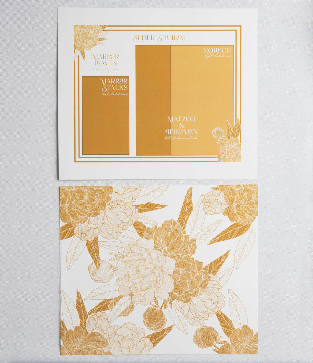 Floral Design Pesach Placemat