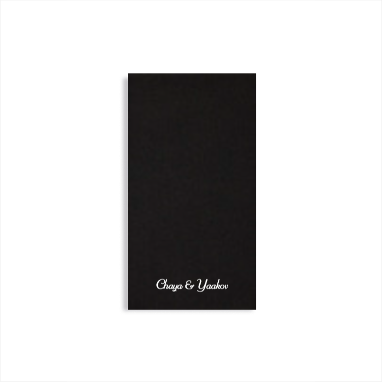 Elegant Script Guest Towel Napkins