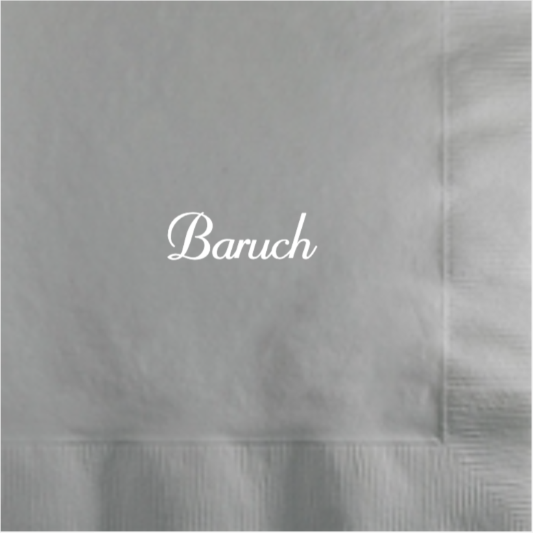 Elegant script 3 Ply Cocktail Napkin