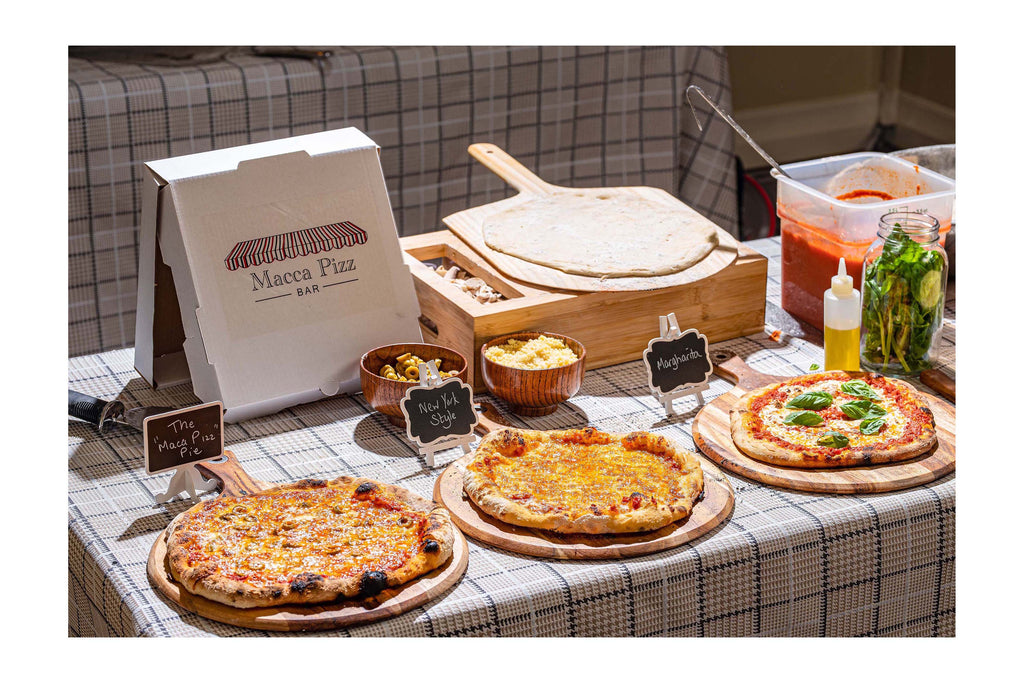 Raising The Bar Macca Pizz box