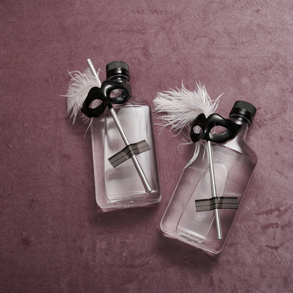 Mysterious Mask Silver Straws