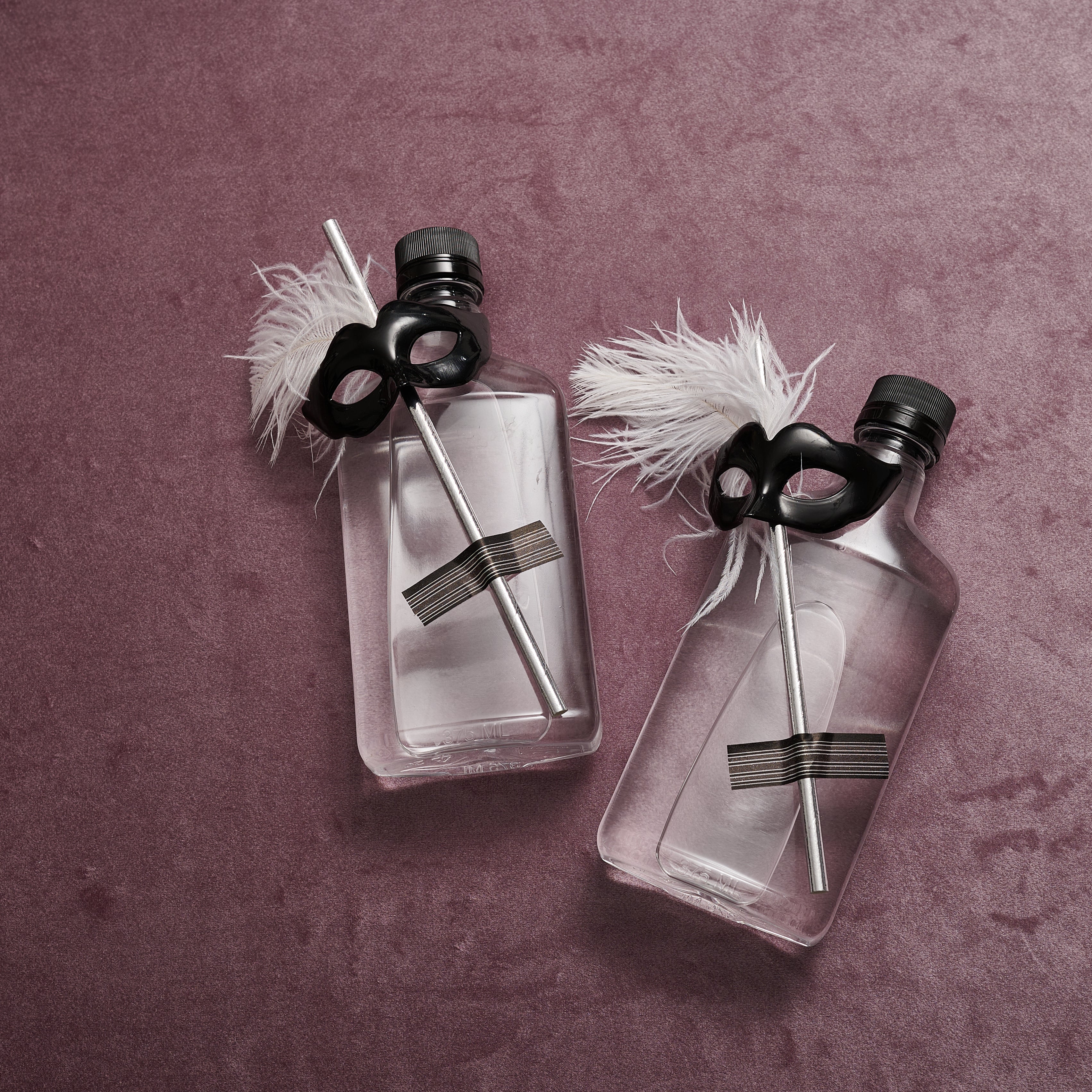 Mysterious Mask Silver Straws