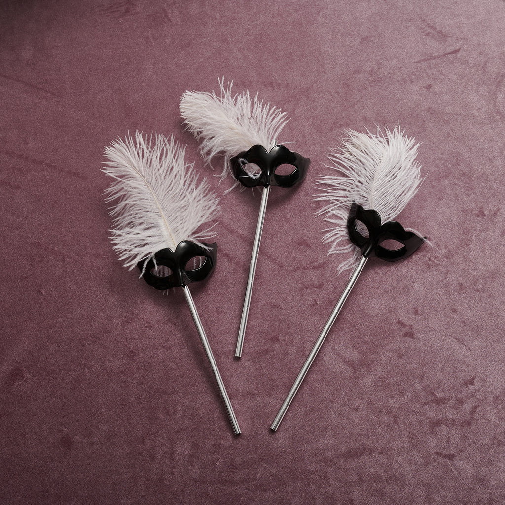Mysterious Mask Silver Straws