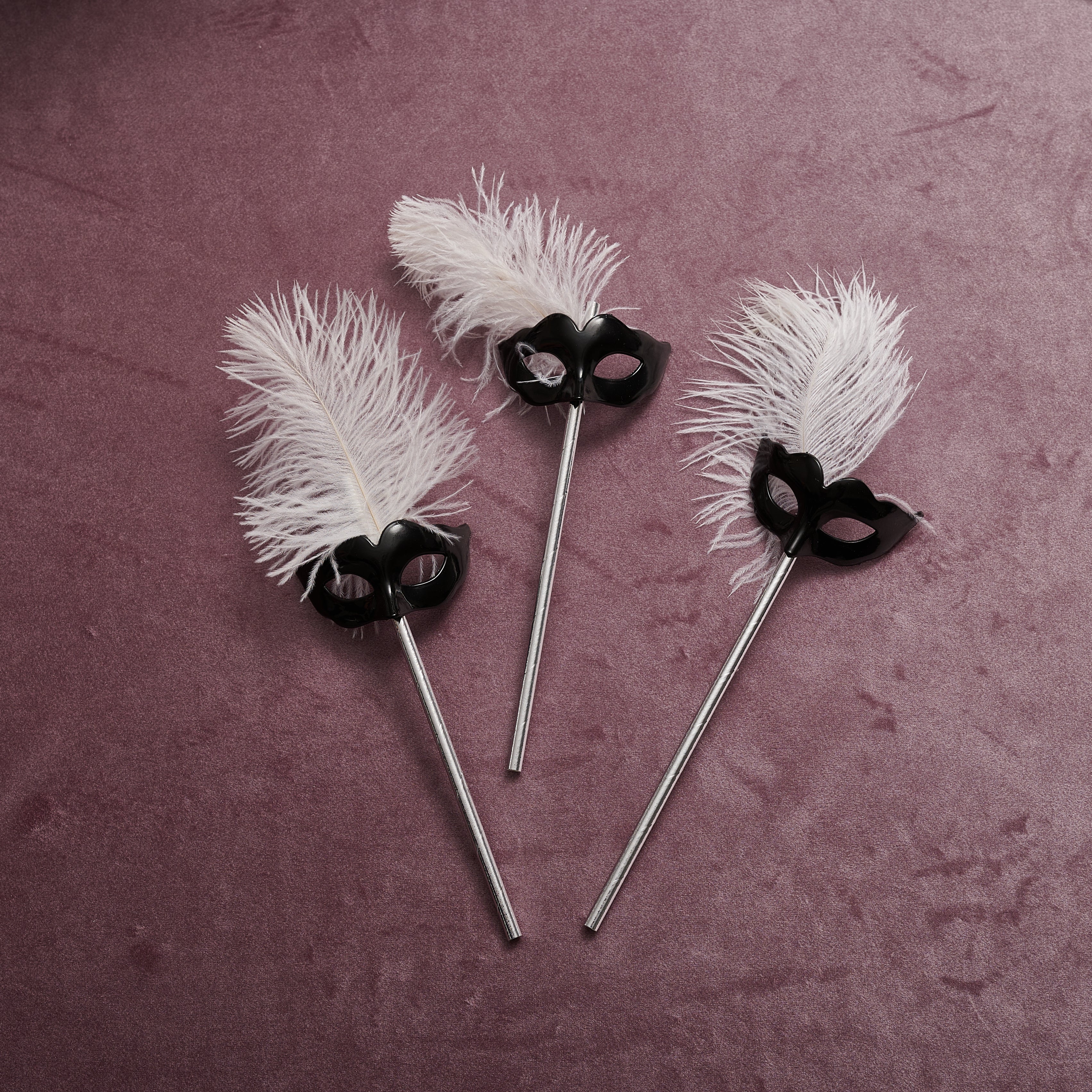 Mysterious Mask Silver Straws