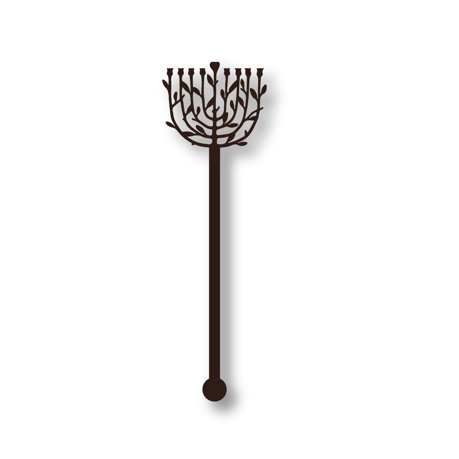 Lights & Leather Menorah Acrylic Stirrers