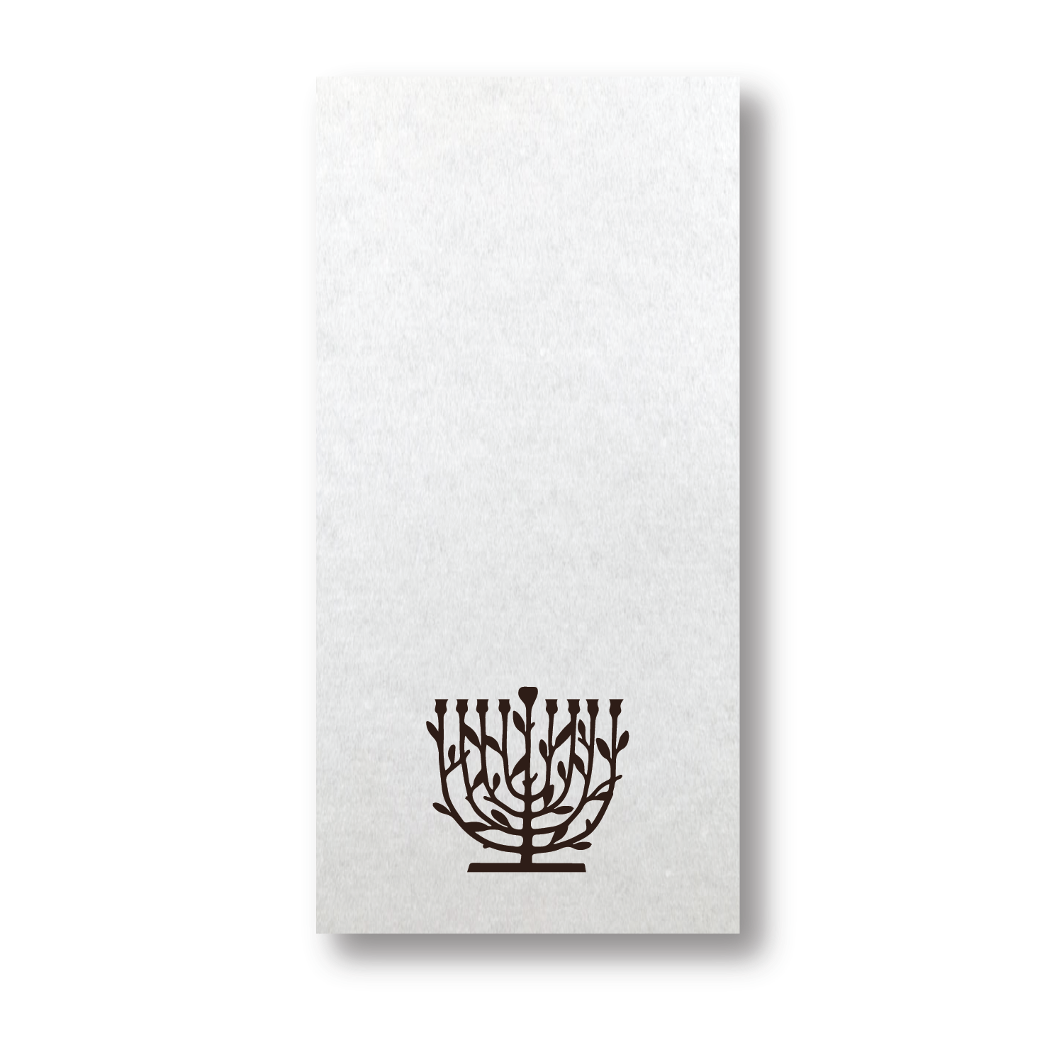 Lights and Leather Menorah Motif Guest towel napkins