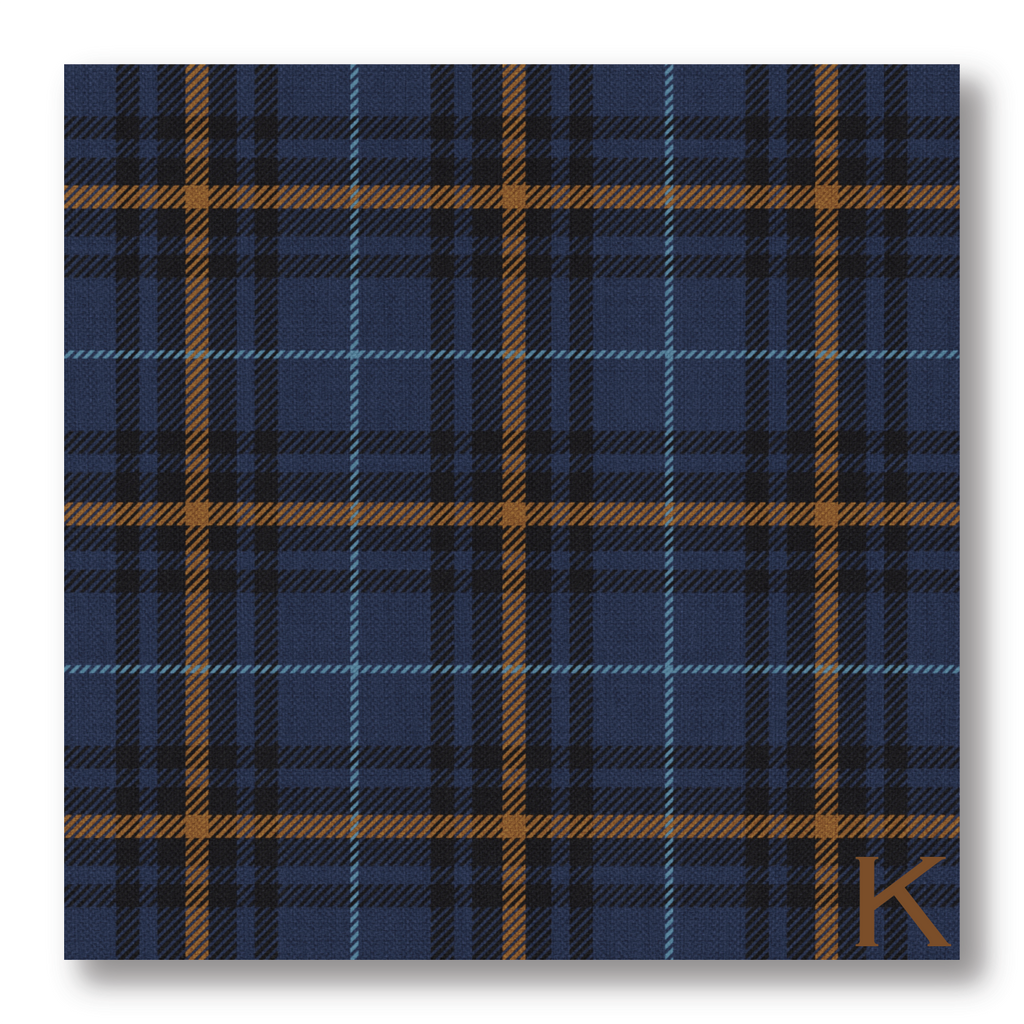 Plaid look paper placemat