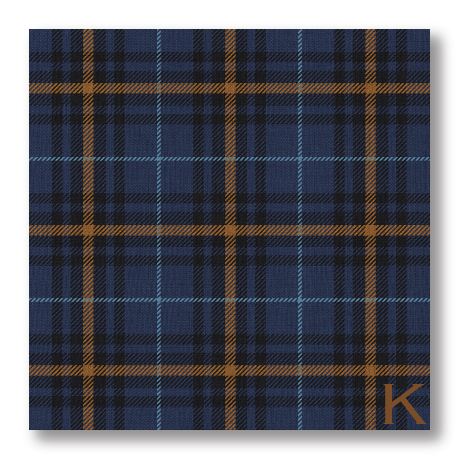 Plaid look paper placemat