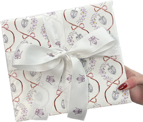 Garland Dreidel Gift Wrap Paper