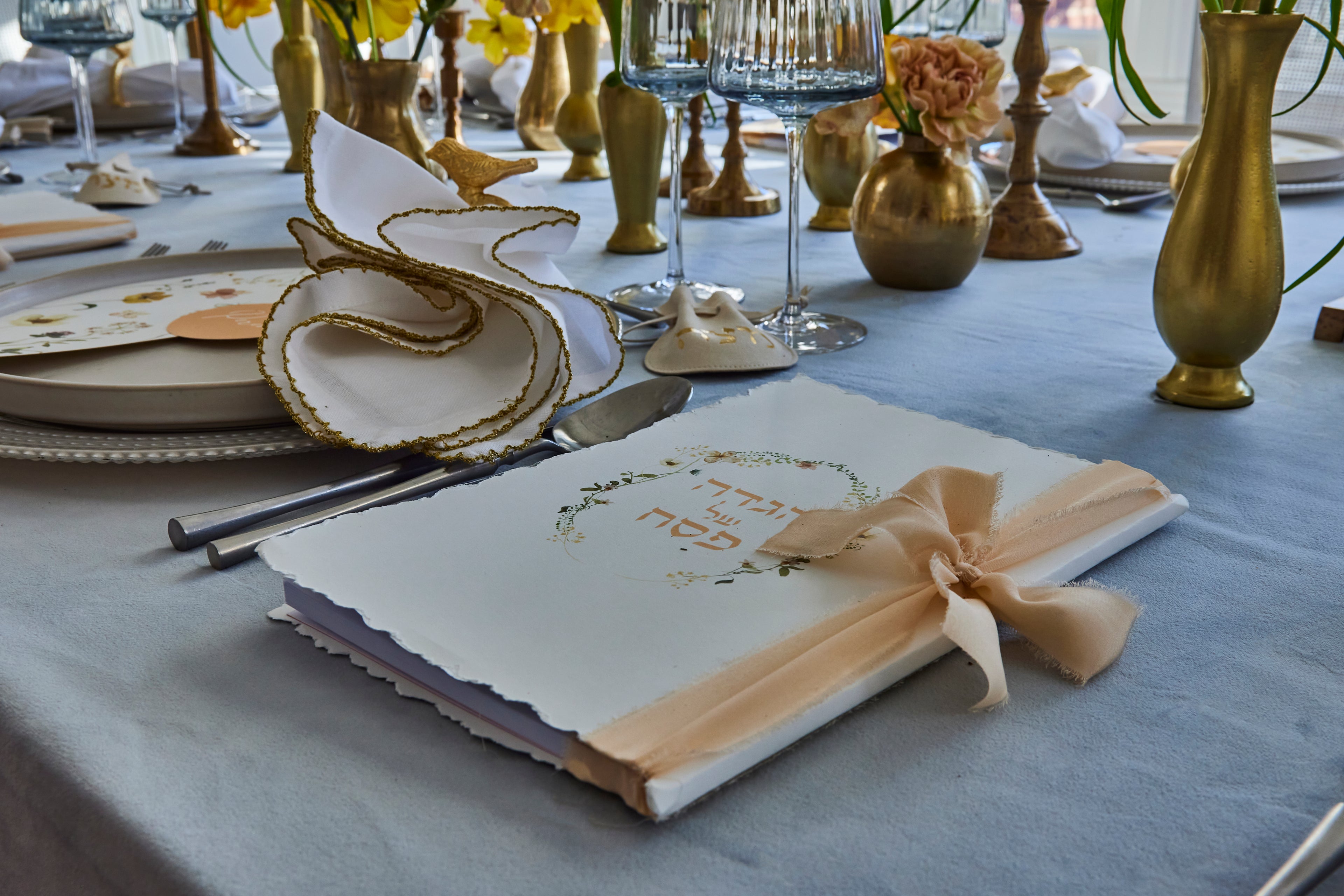 Deckled Edge Spring Blooms Hagada