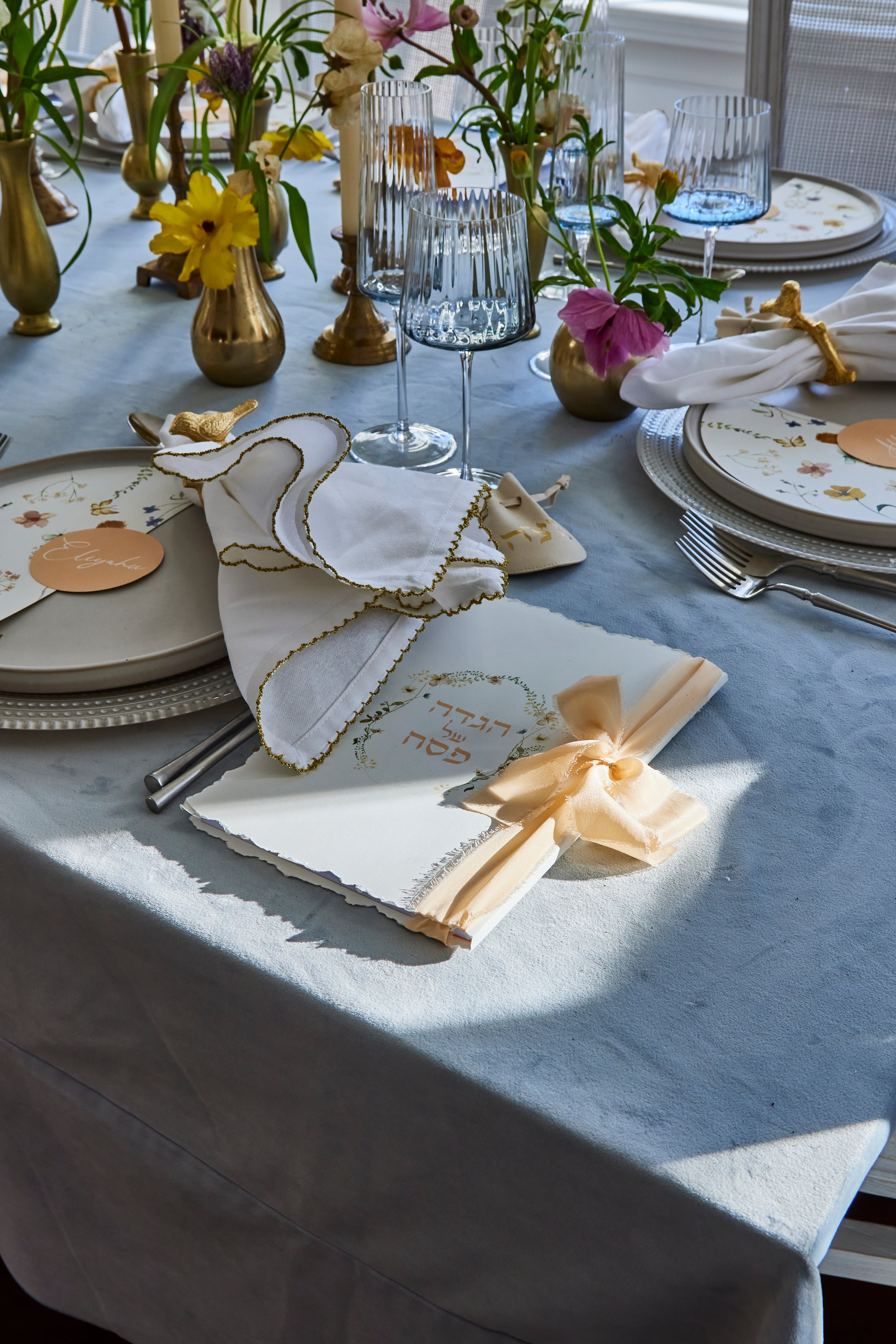 Deckled Edge Spring Blooms Hagada