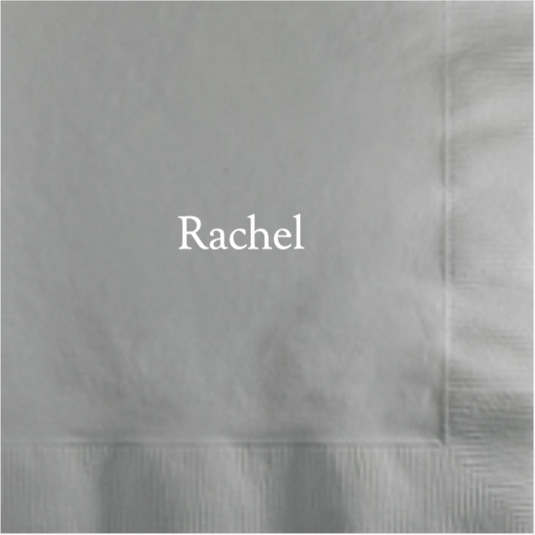 Neat font 3 Ply Cocktail Napkin