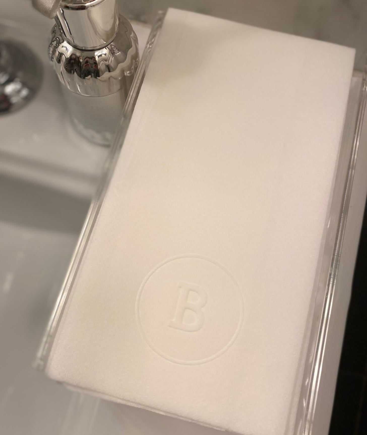 Embossed Initial Napkin