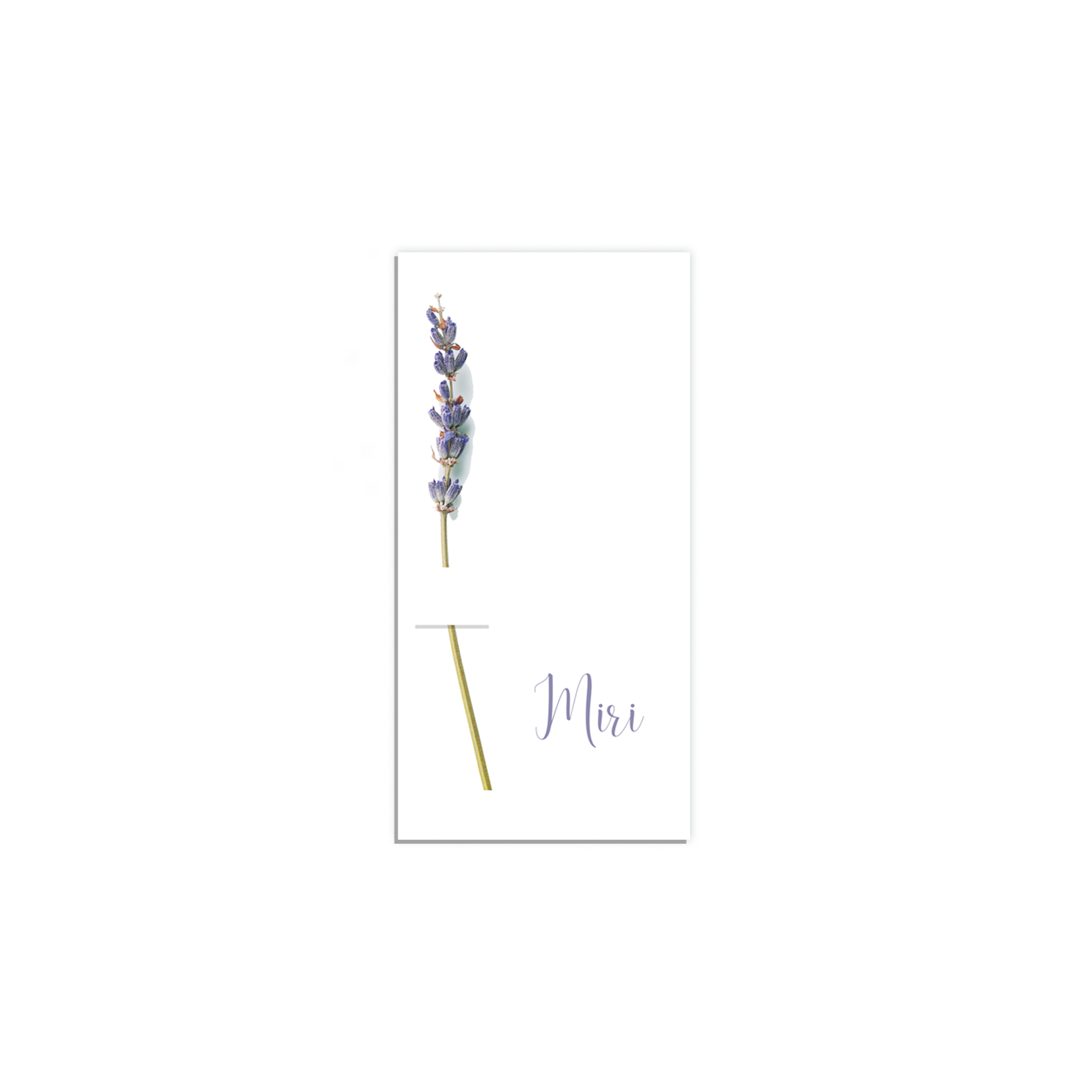 Lavender Flower Place Cards