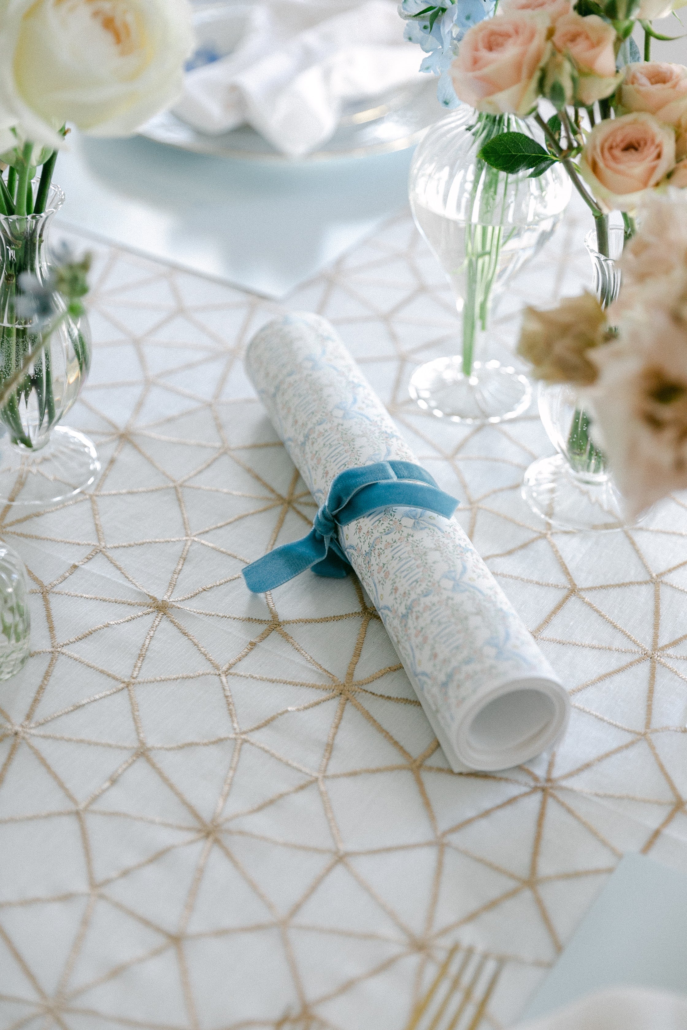 Garland Menorah table runner