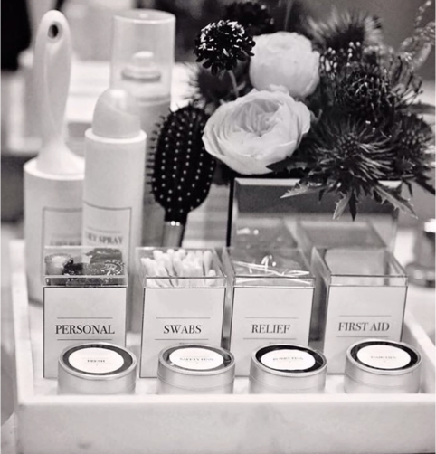 Custom Wedding Amenities Tray | The Stamp Studio