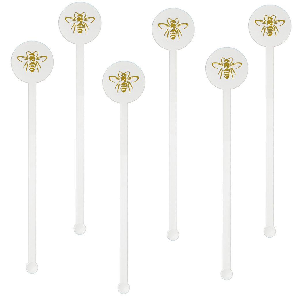 Bee Motif Stir Sticks | The Stamp Studio