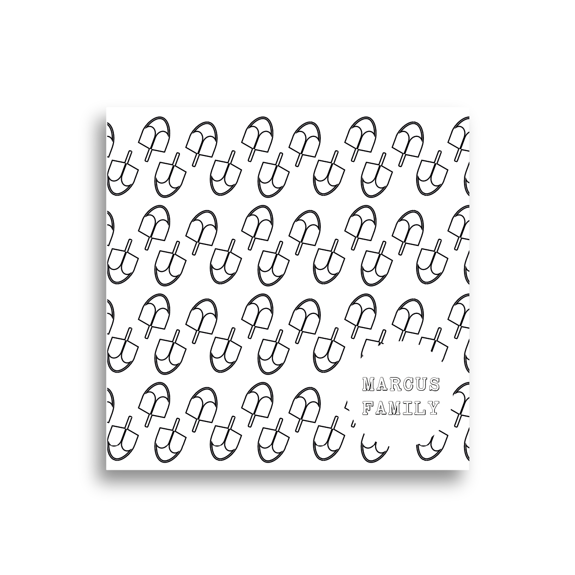 Fun Dreidel Coloring Placemat