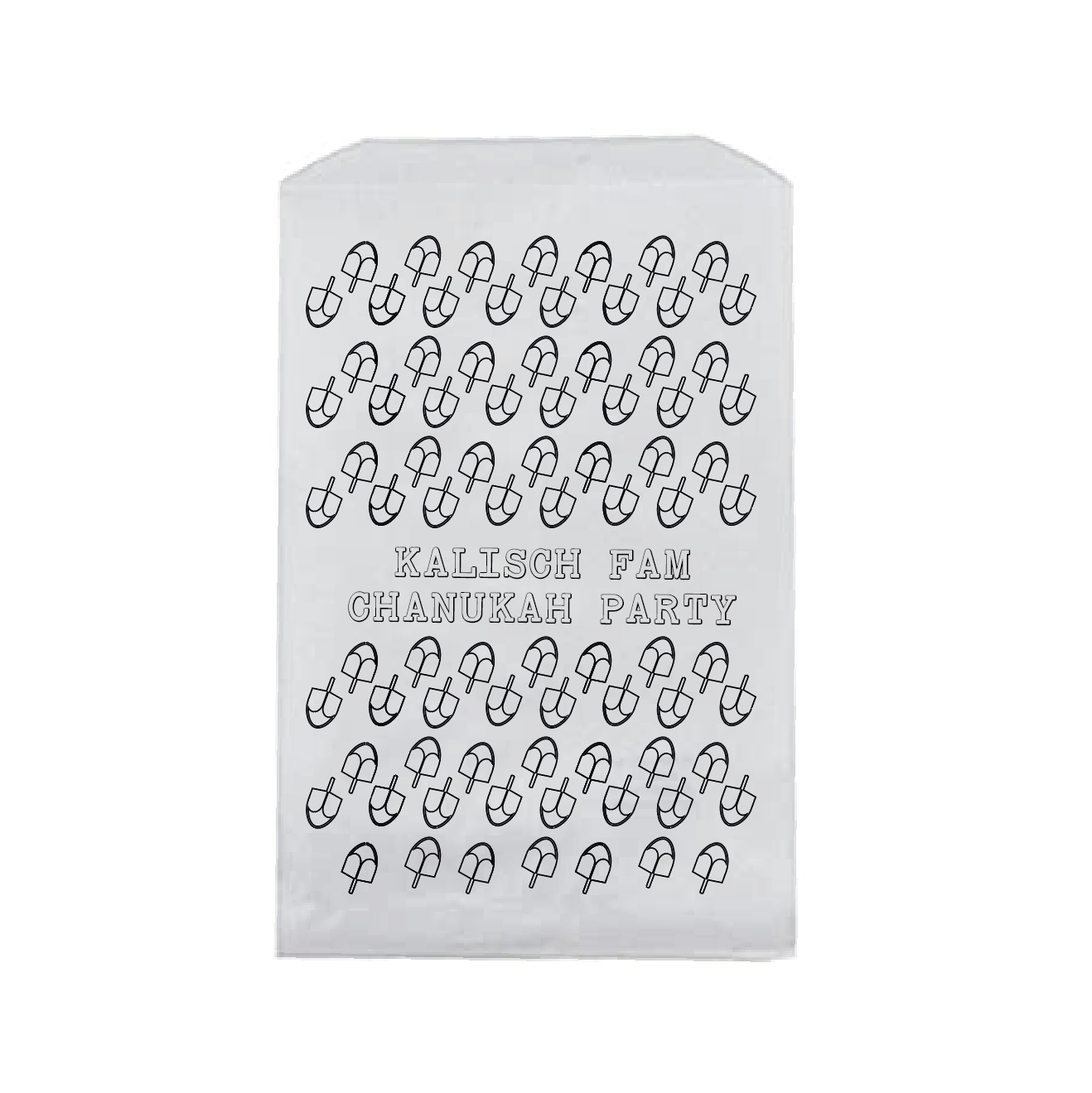 Dreidel Chanuka Coloring Bag