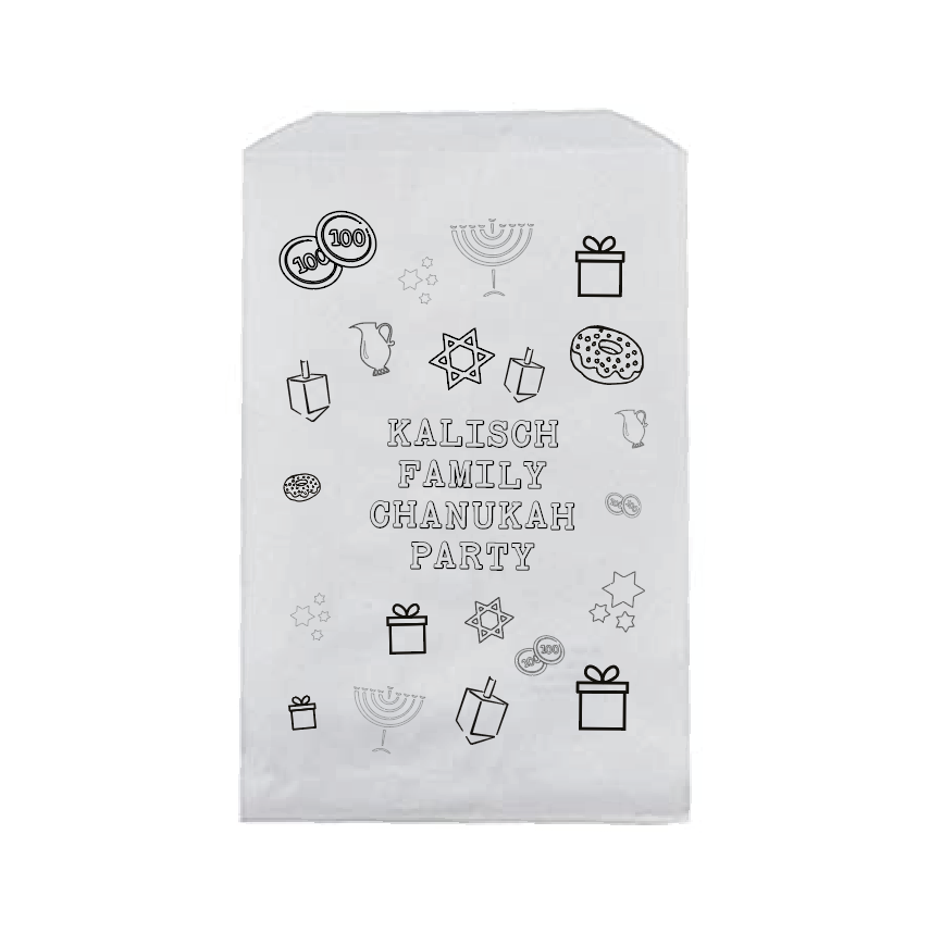 Festive Chanuka Coloring Bag