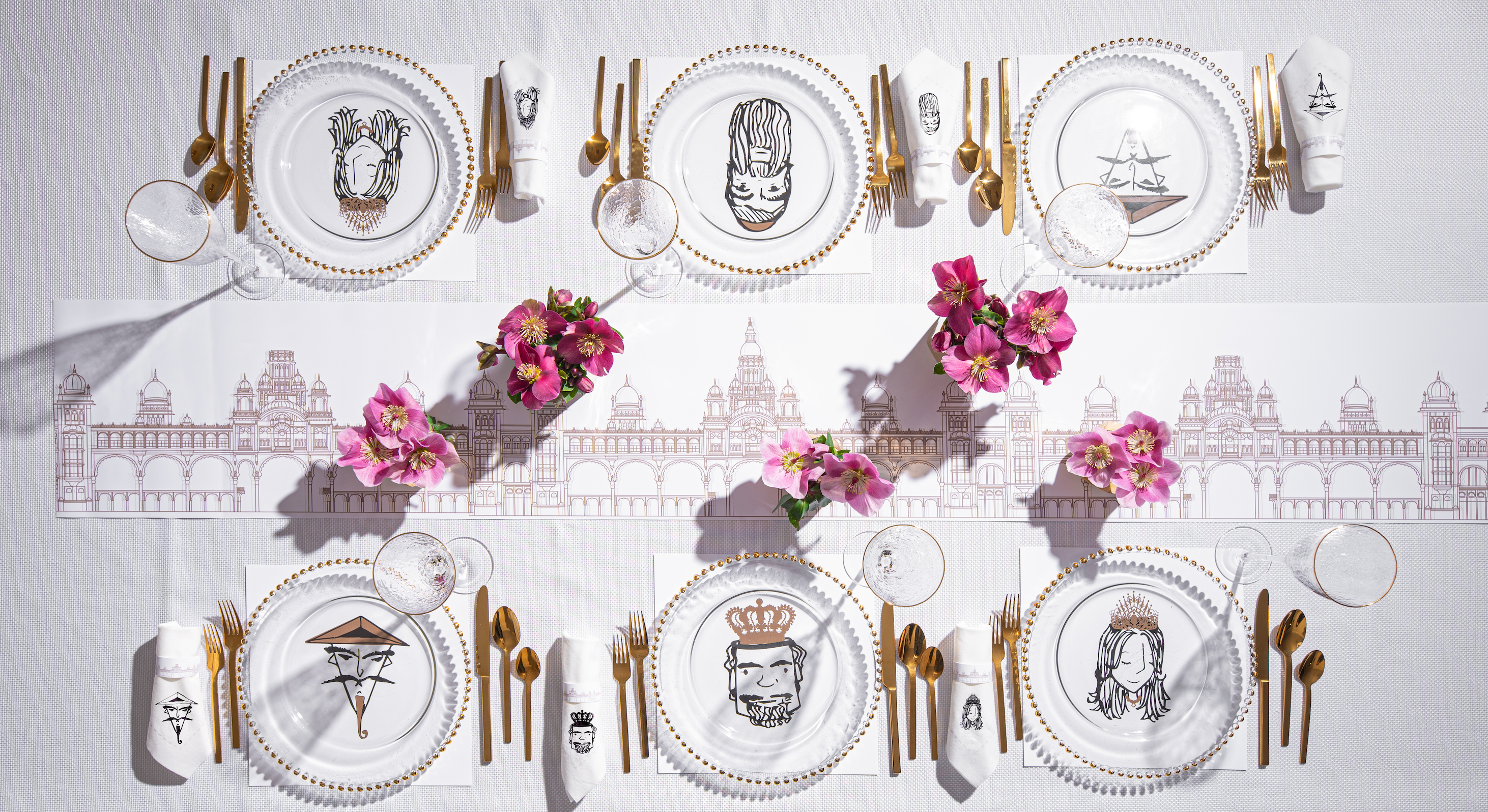 Shushan Character Guest Napkin Set