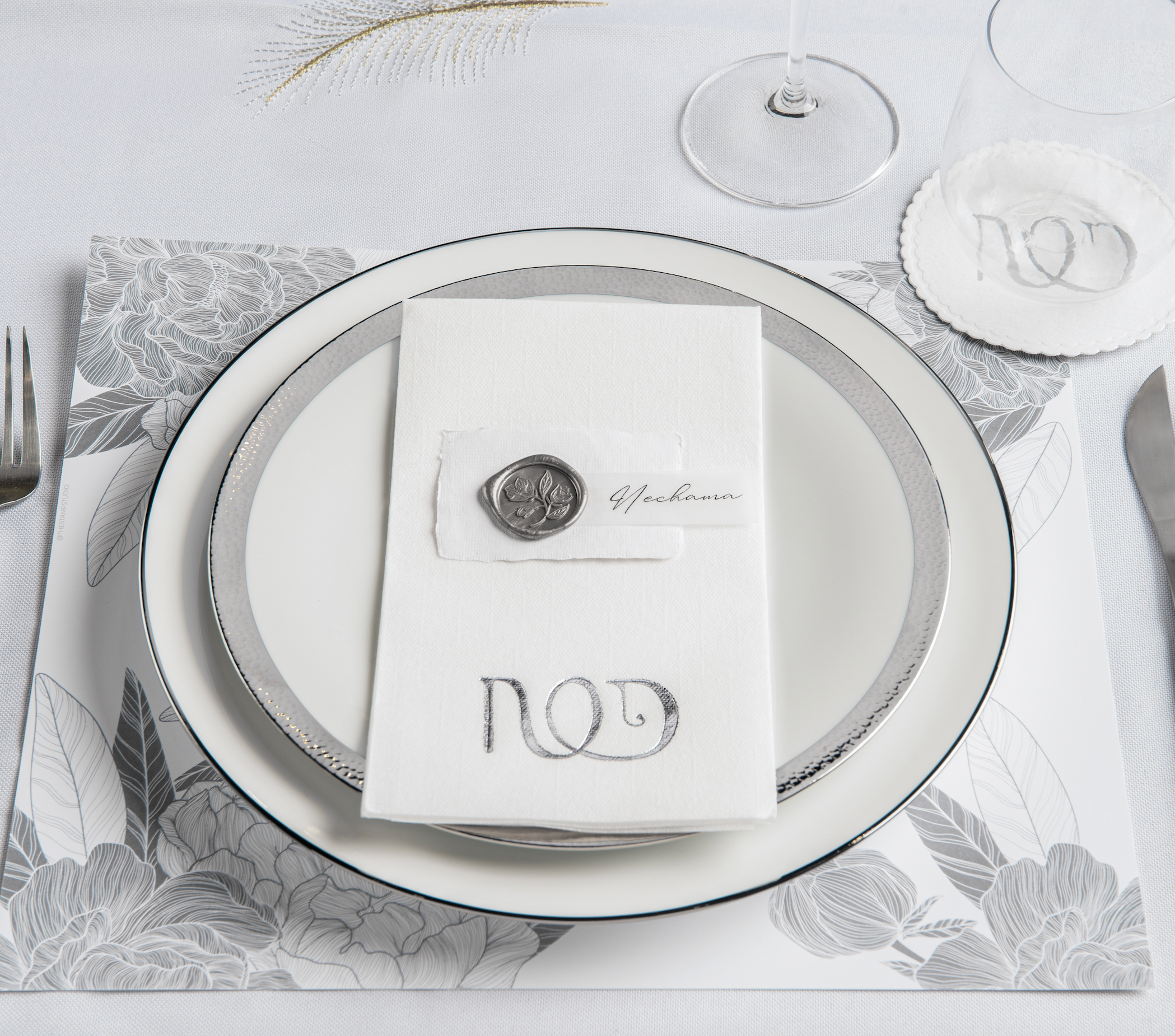 Modern Pesach Guest Towel Napkins