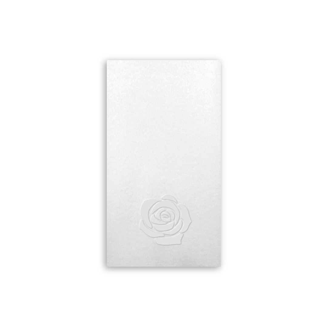 Embossed Rose Guest Towel Napkins