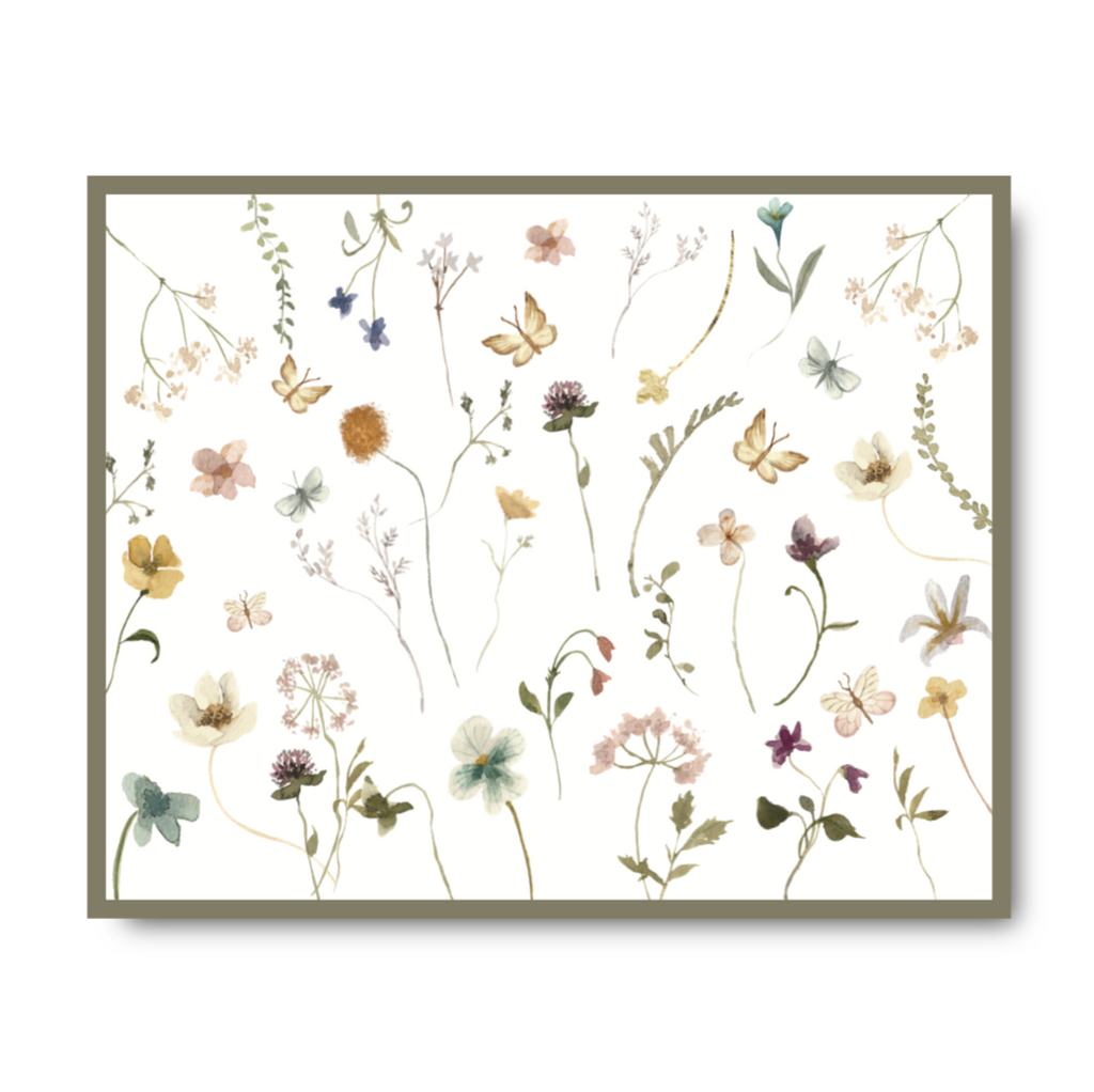 Spring Blooms Pesach Placemat - Shiurim Chart