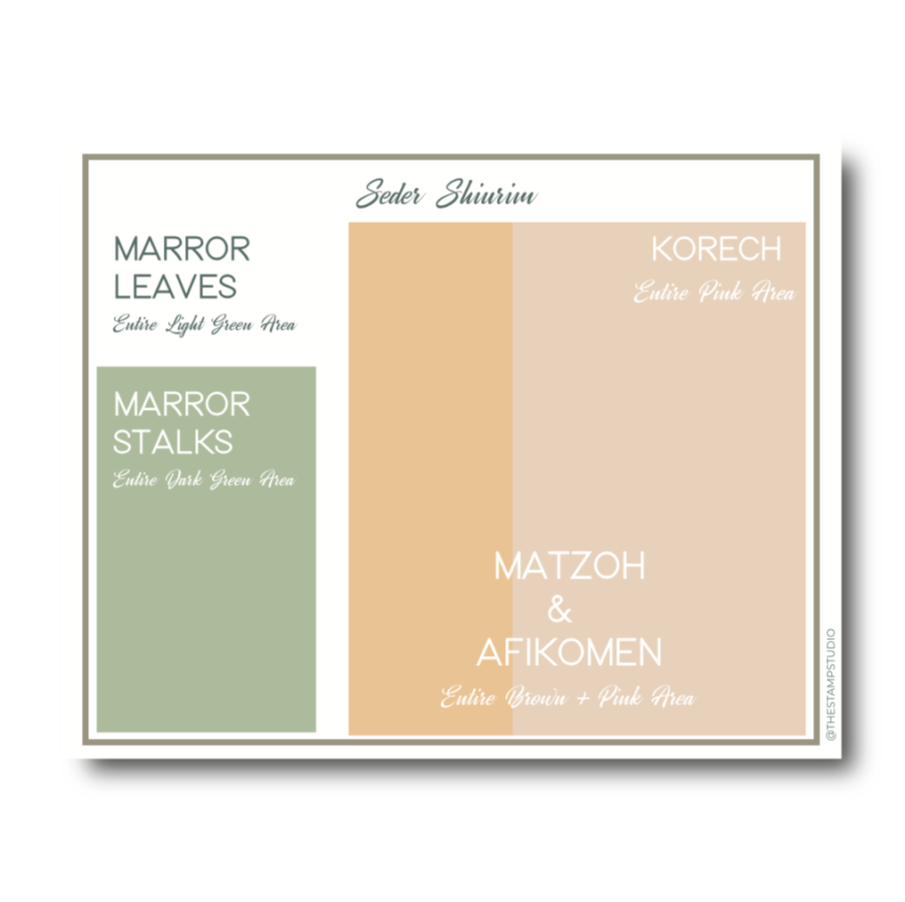 Spring Blooms Pesach Placemat - Shiurim Chart