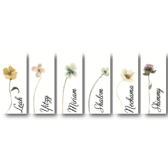 Assorted Spring Blooms Name Cards