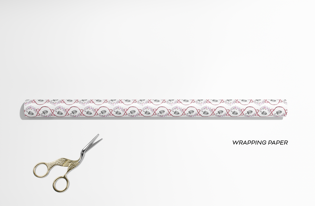 Garland Dreidel Gift Wrap Paper