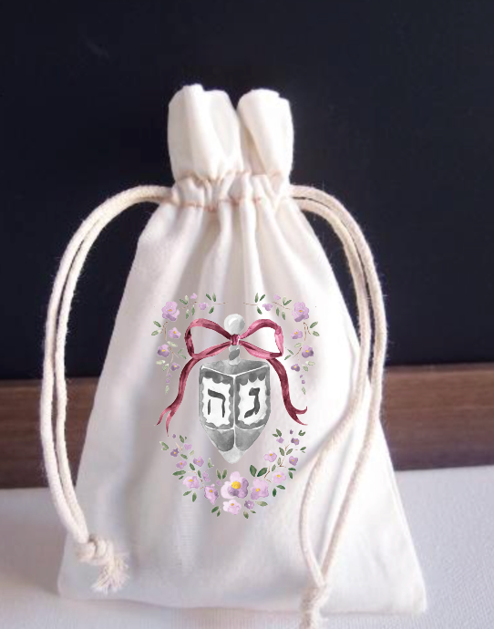 Garland Dreidel Game Pouches