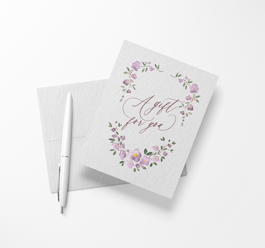 Letterpress Garland Dreidel Notecards