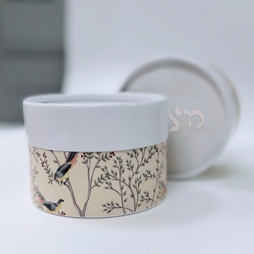 Blushing bird Mini Matzah Box | Rachel Ostroy Collection