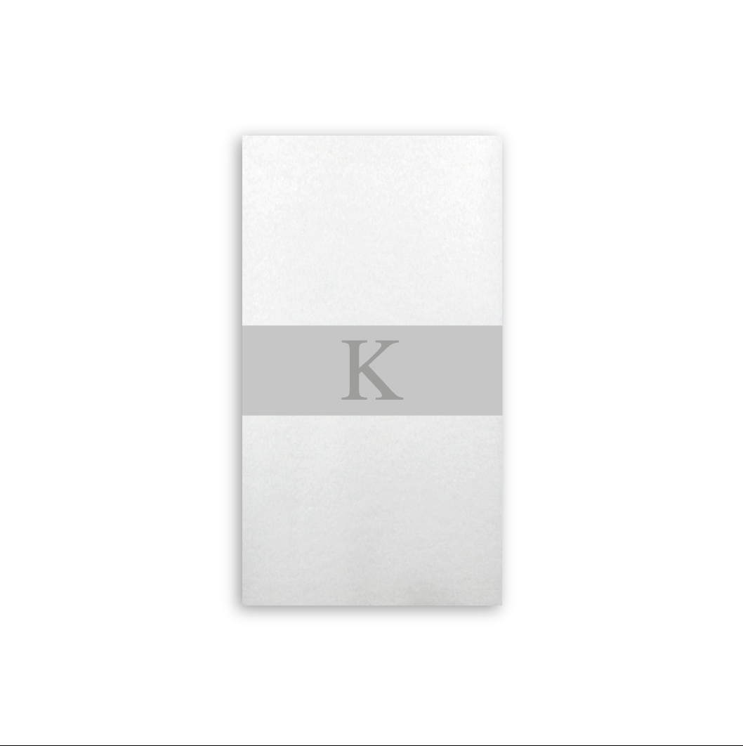 Initial Suede Napkin Band