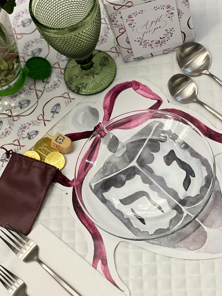 Garland Dreidel Die Cut Placemat