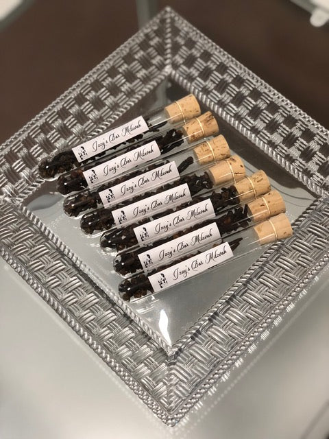 Besamim mini glass tubes