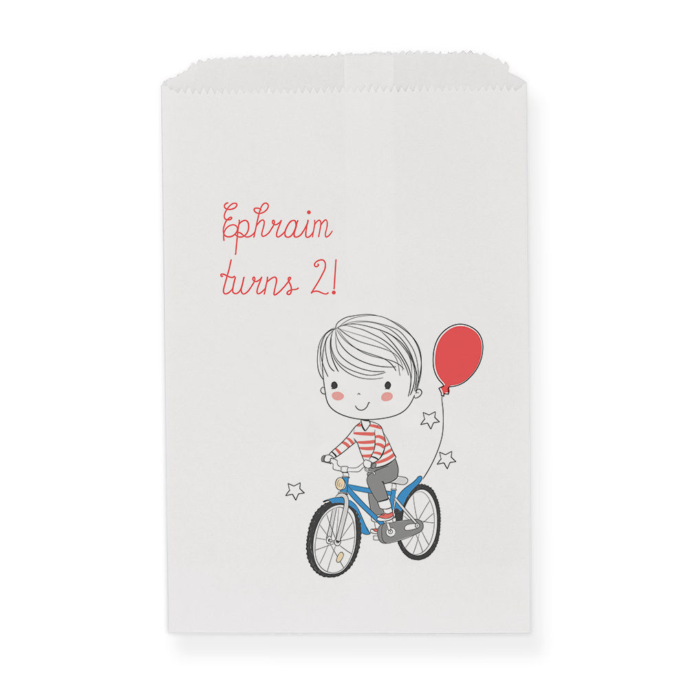Customized Paper Bag with Cute Little Boy | The Stamp Studio 