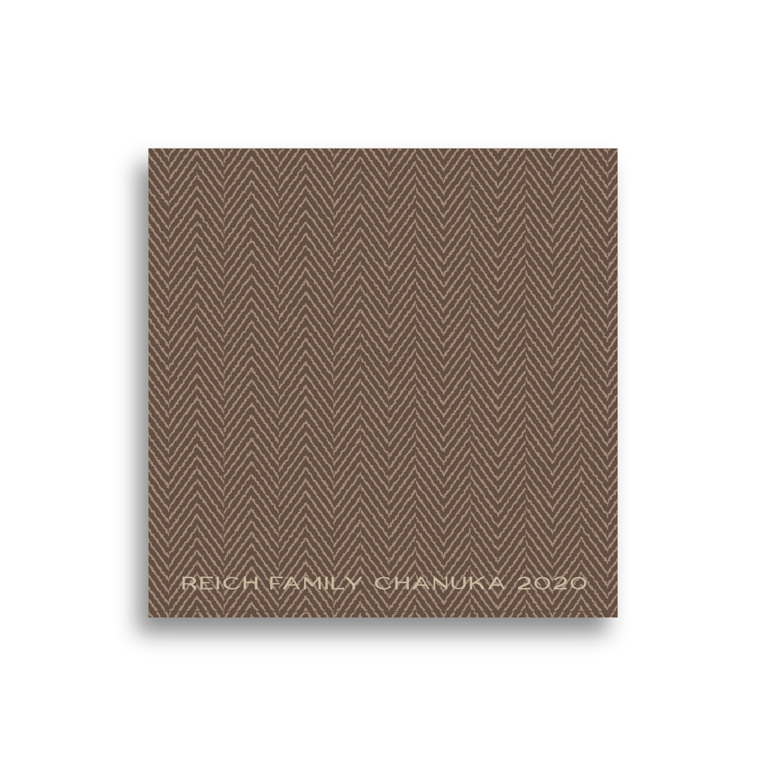 Winter Herringbone Square Placemat