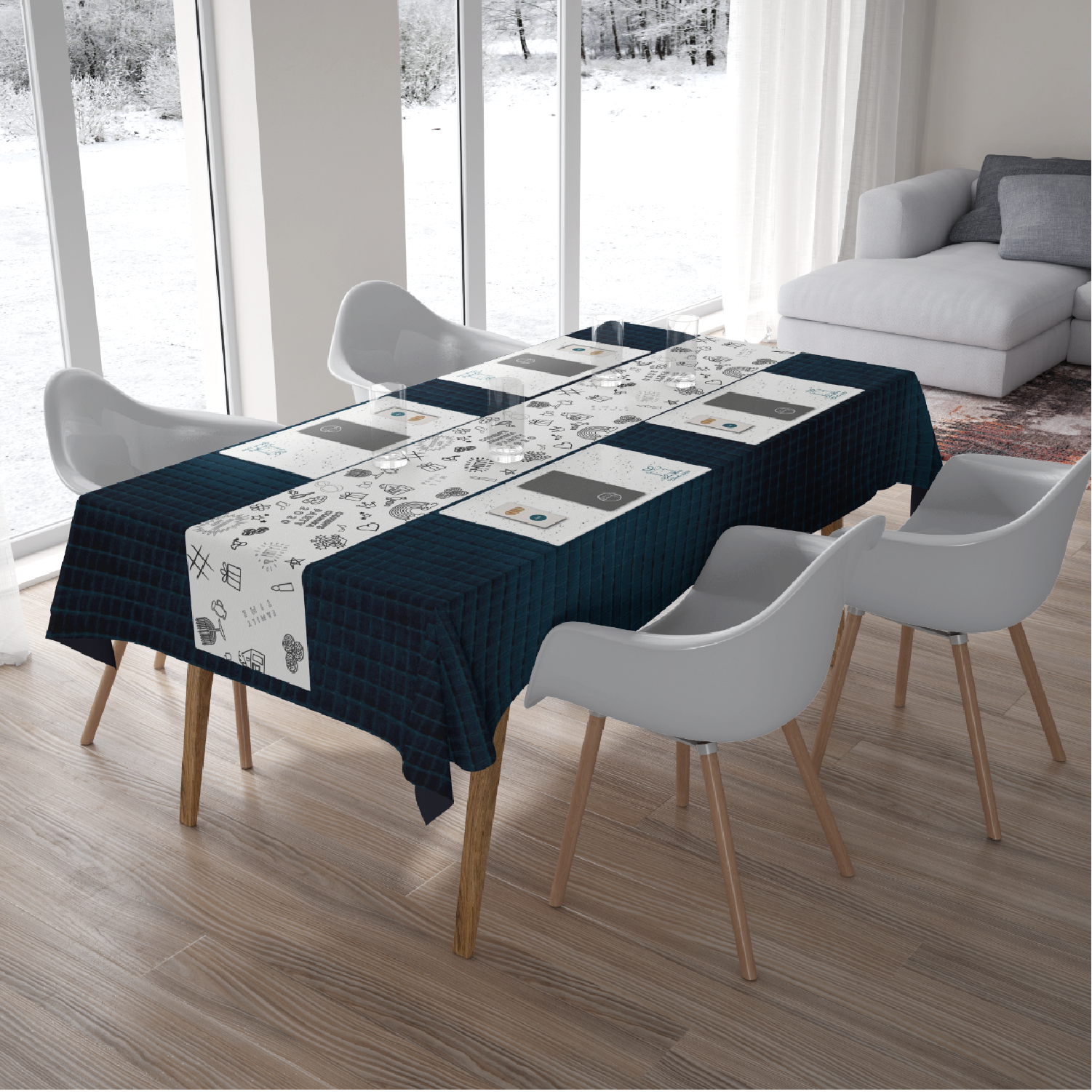 Colorfun Chanuka Table Runner