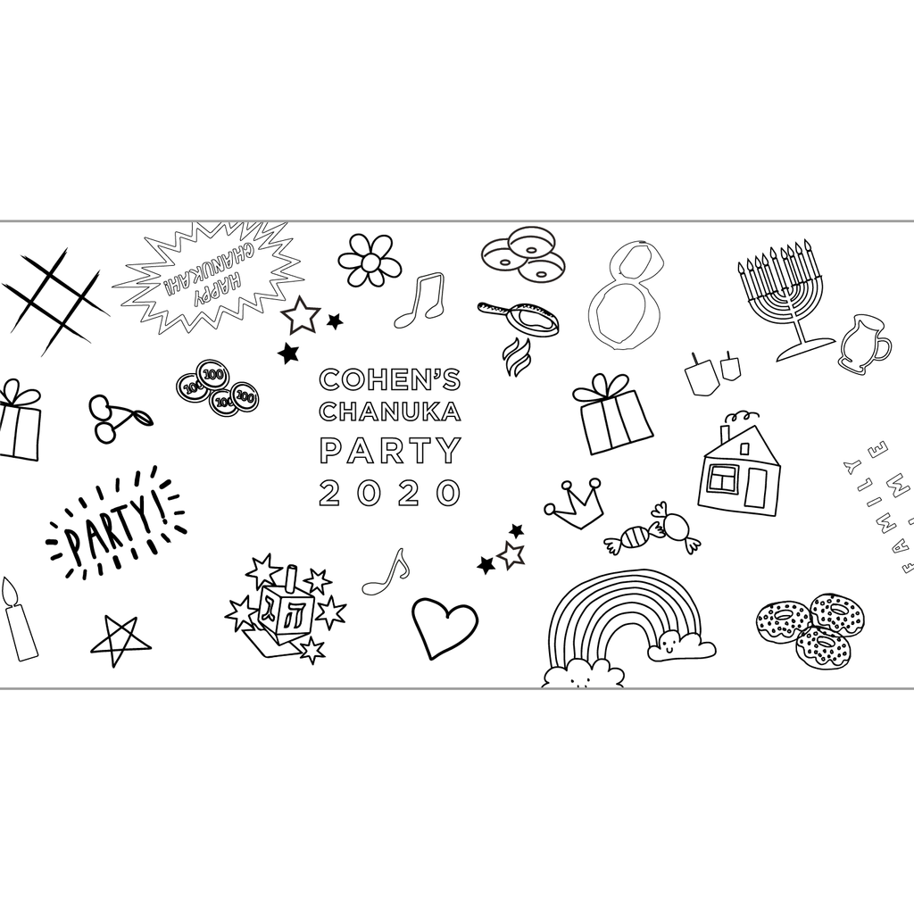 Colorfun Chanuka Table Runner