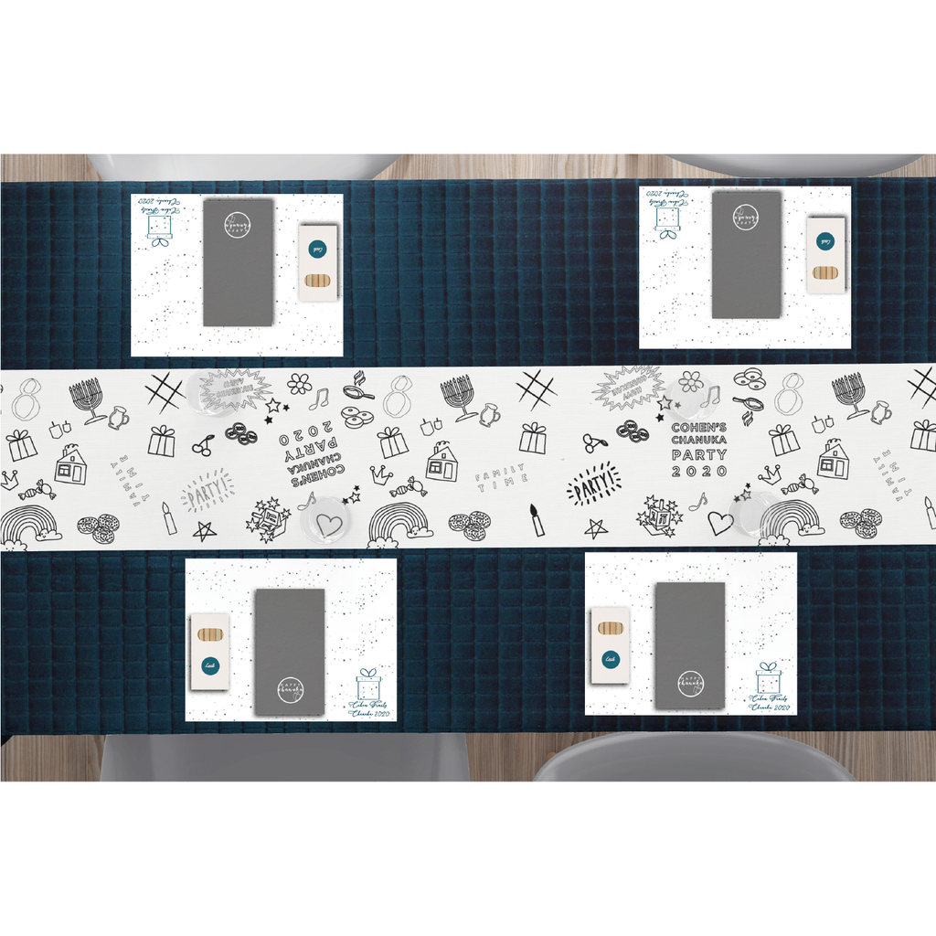 Colorfun Chanuka Table Runner