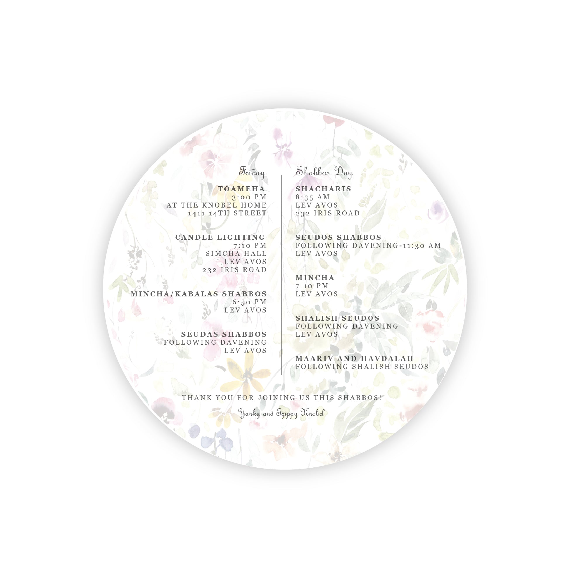 Flower Round Hostess Box