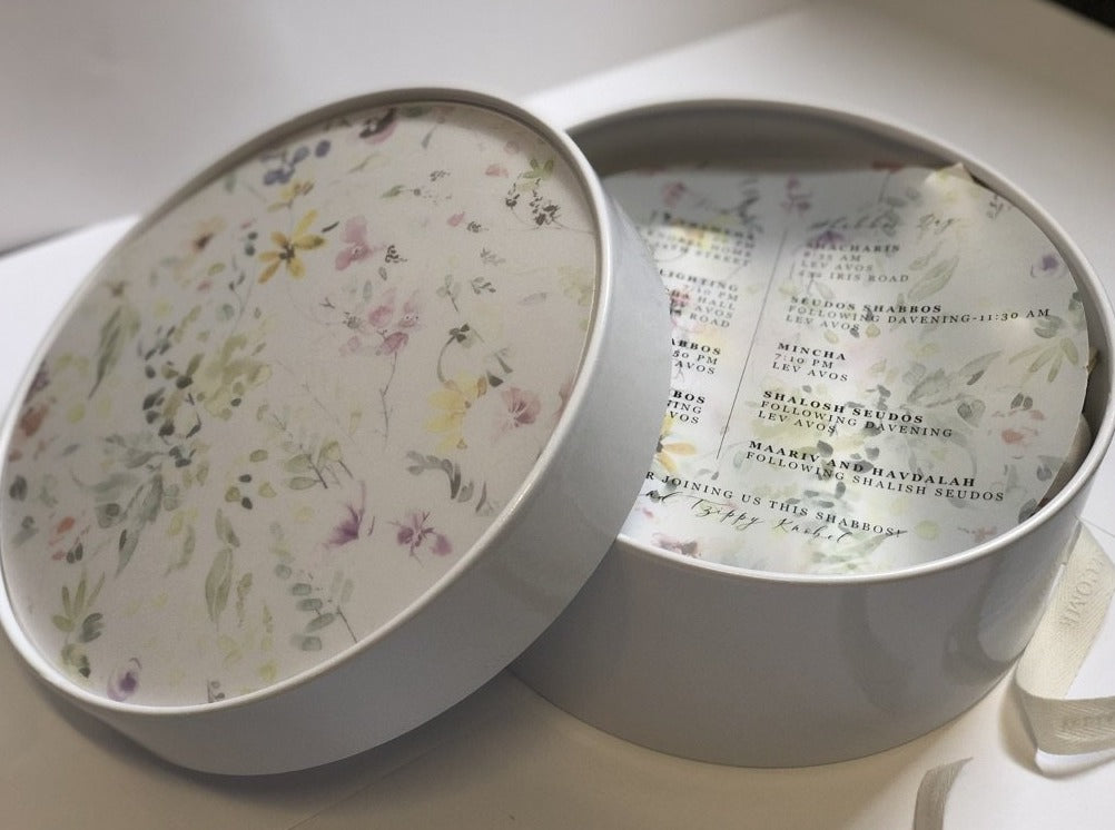 Flower Round Hostess Box