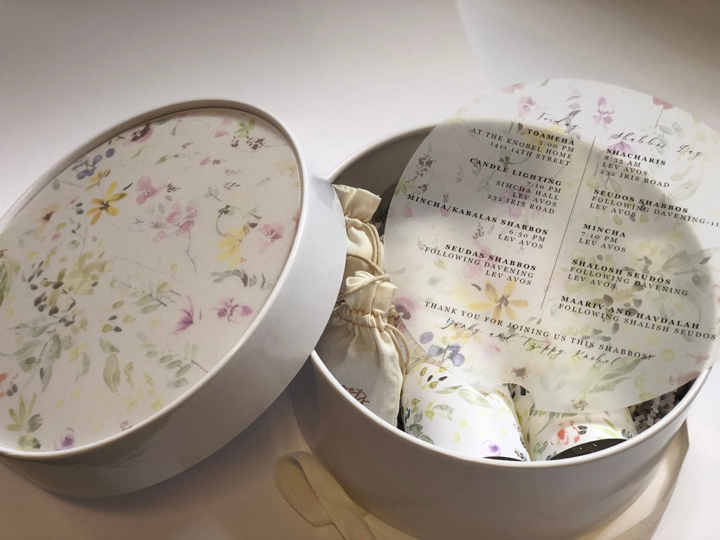Flower Round Hostess Box