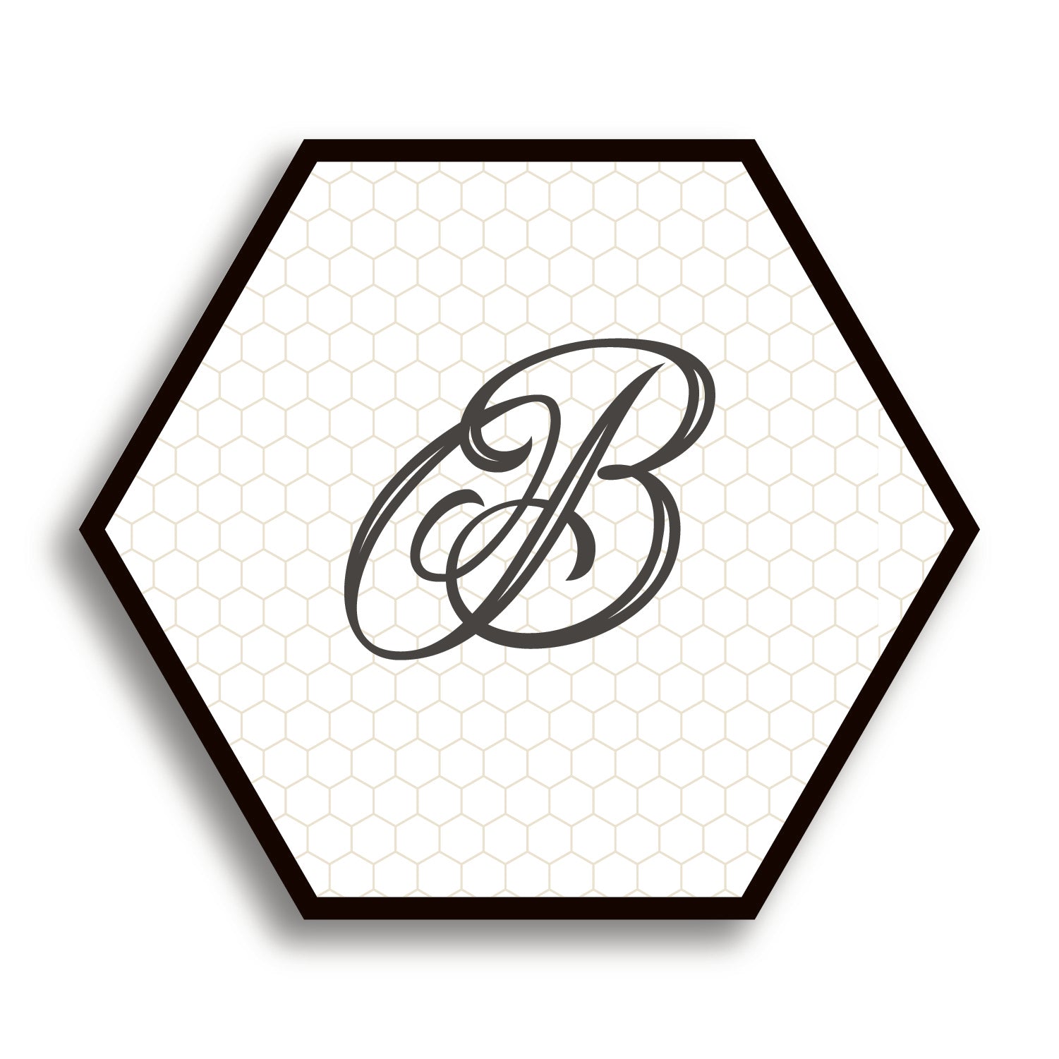 Personalized Hexagon Honeycomb Placemat