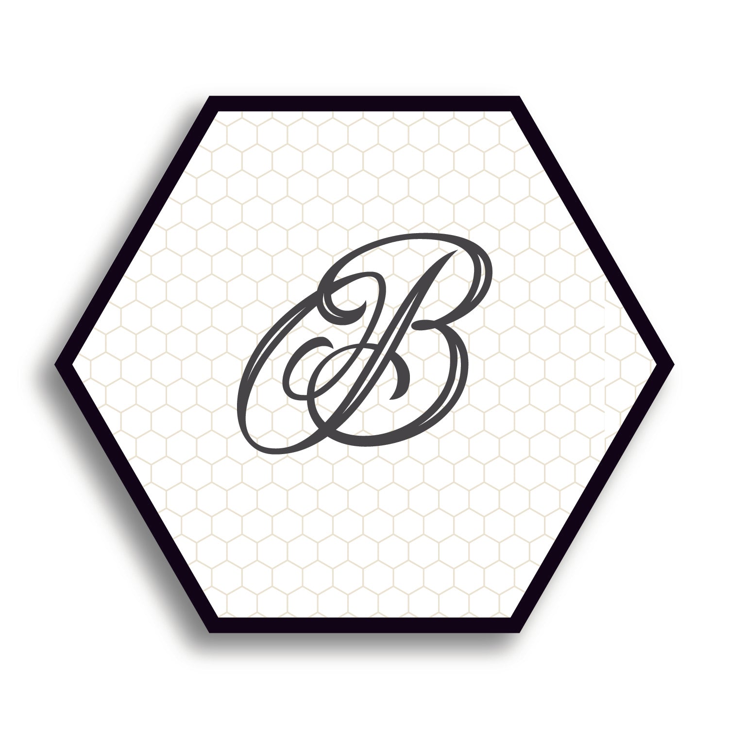 Personalized Hexagon Honeycomb Placemat