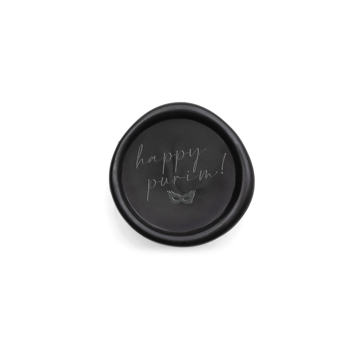 Happy Purim Mask Wax Seal