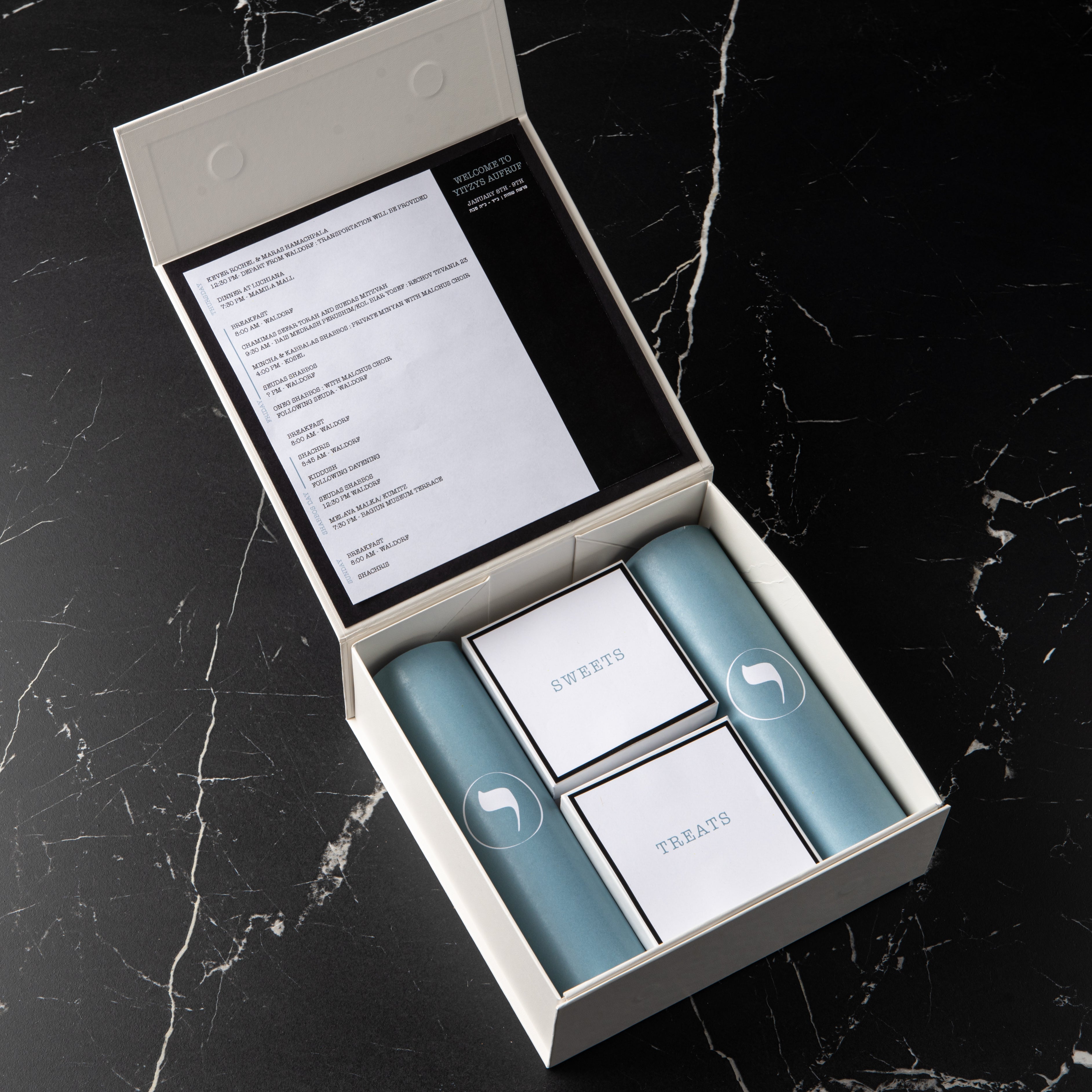 White Magnetic Hostess Box